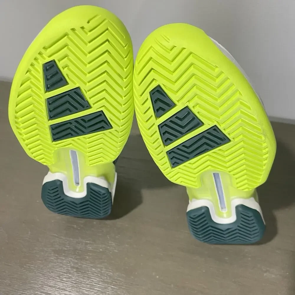 Adidas Mens Size 8.5 Tennis Shoes NEW Adizero Ubersonic 5 JQ2714 Green White